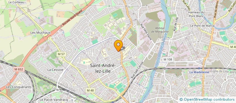localisation de l'entreprise MONSIEUR MORGAN POLLET à SAINT-ANDRE-LEZ-LILLE