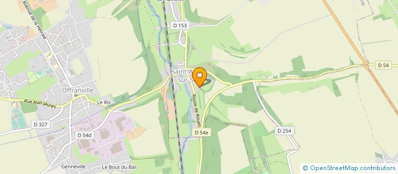 localisation de l'entreprise MONSIEUR MORGAN PRUVOST  SAINT-AUBIN-SUR-SCIE