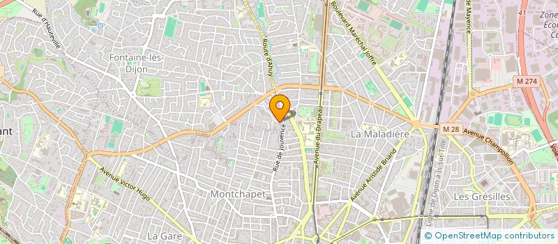 localisation de l'entreprise MONSIEUR MORGAN PYCHARDY  FONTAINE-LES-DIJON