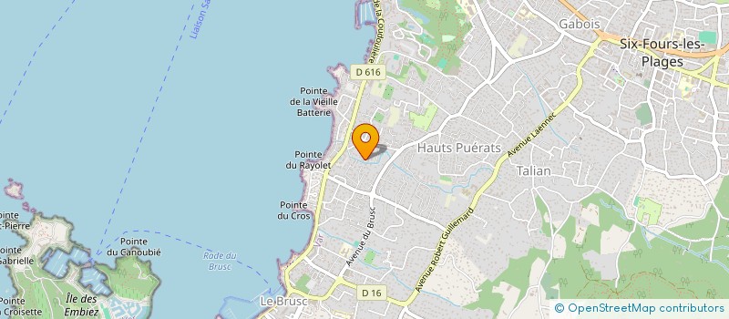 localisation de l'entreprise MONSIEUR MORGAN REVEILLERE à SIX-FOURS-LES-PLAGES