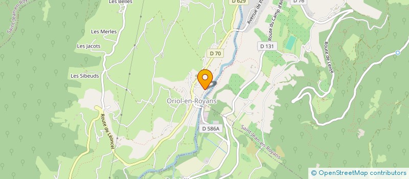 localisation de l'entreprise MONSIEUR MORGAN RICHAUD  ORIOL-EN-ROYANS