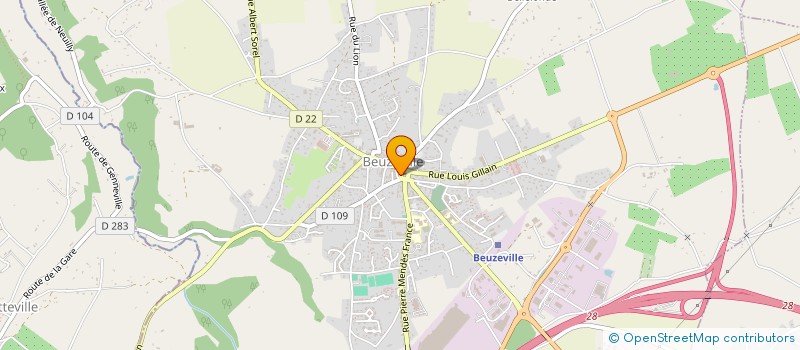 localisation de l'entreprise MONSIEUR MORGAN RICQUE  BEUZEVILLE