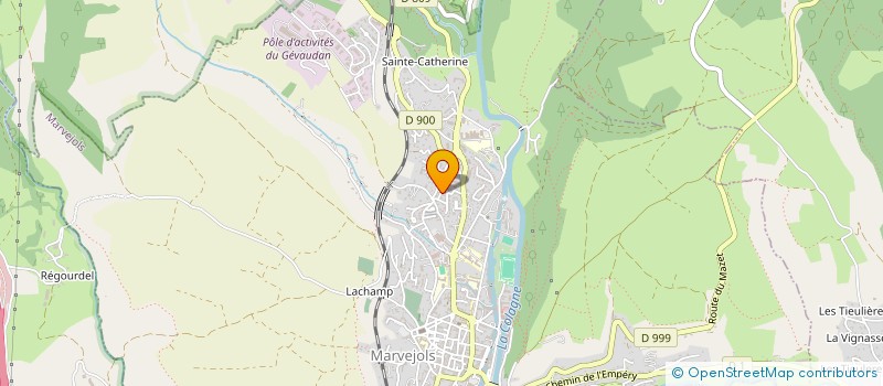 localisation de l'entreprise MONSIEUR MORGAN RODRIGUES  MARVEJOLS