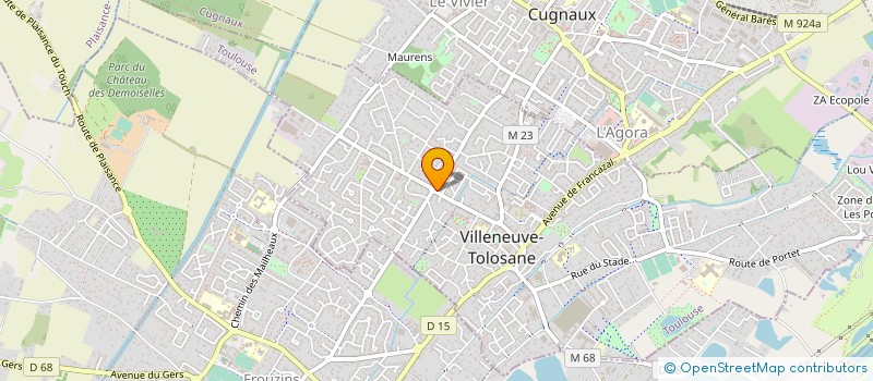 localisation de l'entreprise MONSIEUR MORGAN ROUQUET à VILLENEUVE-TOLOSANE