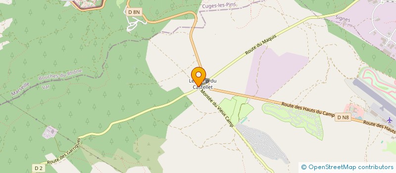 localisation de l'entreprise MONSIEUR MORGAN ROUSSEAU  LE CASTELLET