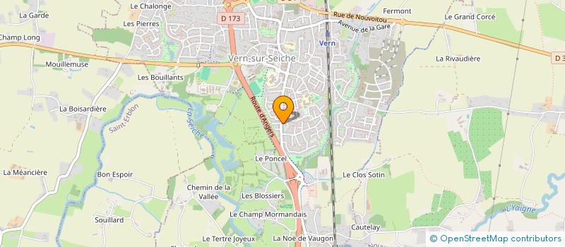 localisation de l'entreprise MONSIEUR MORGAN SABOUREAU  VERN-SUR-SEICHE