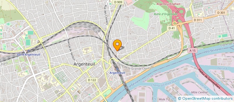 localisation de l'entreprise MONSIEUR MORGAN SANCHEZ  ARGENTEUIL