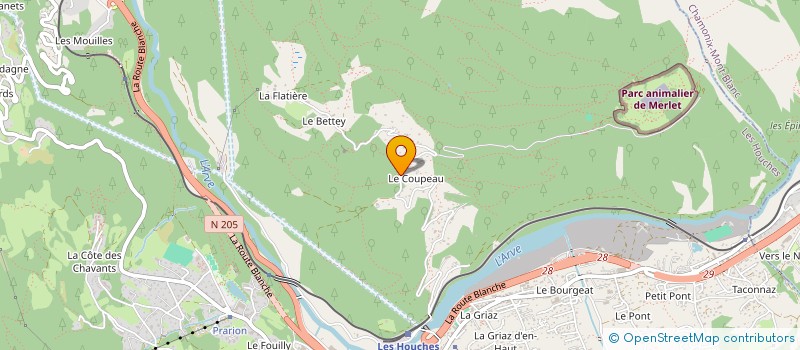 localisation de l'entreprise MONSIEUR MORGAN SINCLAIR  LES HOUCHES