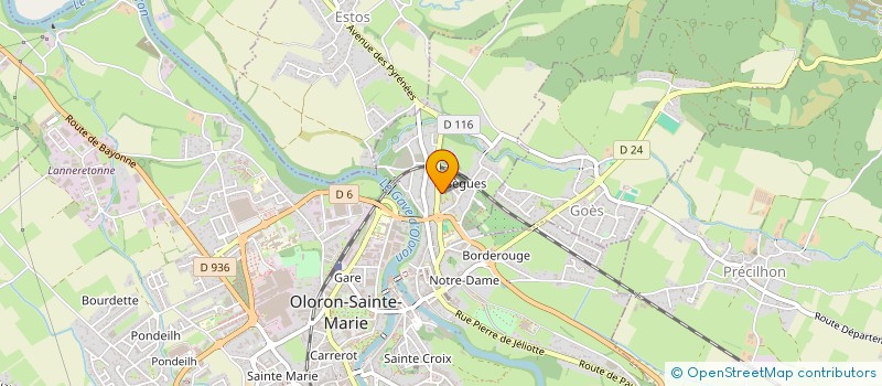 localisation de l'entreprise MONSIEUR MORGAN THIRIET  OLORON-SAINTE-MARIE