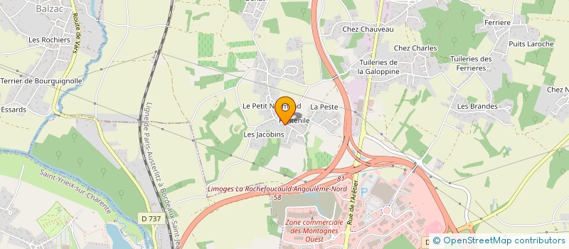 localisation de l'entreprise MONSIEUR MORGAN TOUREAU à CHAMPNIERS