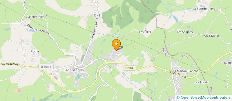 localisation de l'entreprise MONSIEUR MORGAN VALLICELLI  MONTAGNY