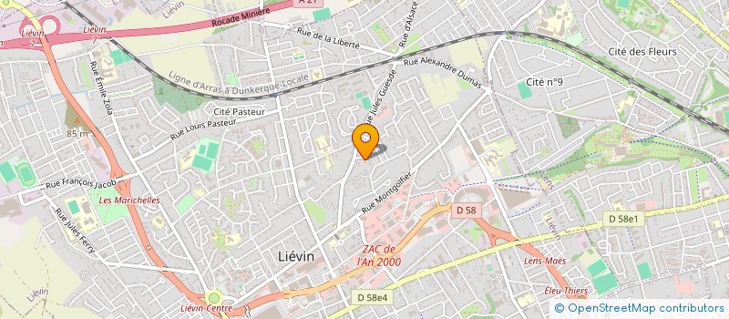 localisation de l'entreprise MONSIEUR MORGAN VARLET à LIEVIN