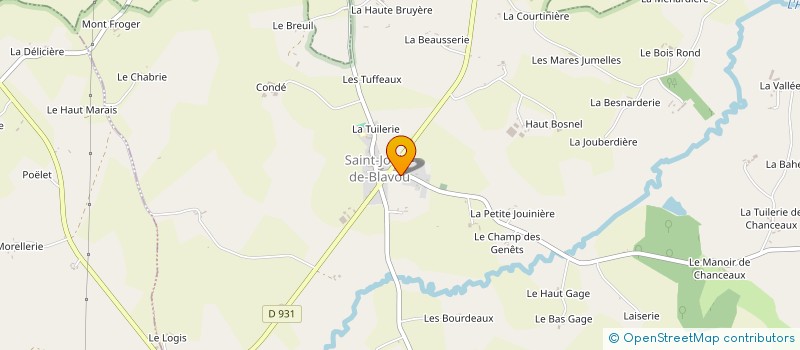localisation de l'entreprise MONSIEUR MORGAN VERDIER à SAINT-JOUIN-DE-BLAVOU
