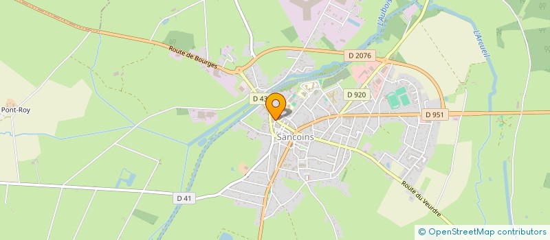 localisation de l'entreprise MONSIEUR MORGANE BUZON  SANCOINS