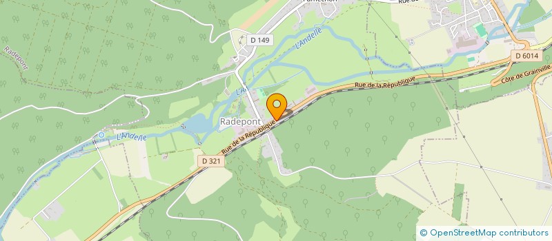 localisation de l'entreprise MONSIEUR MORGANN CHAPELLE  RADEPONT