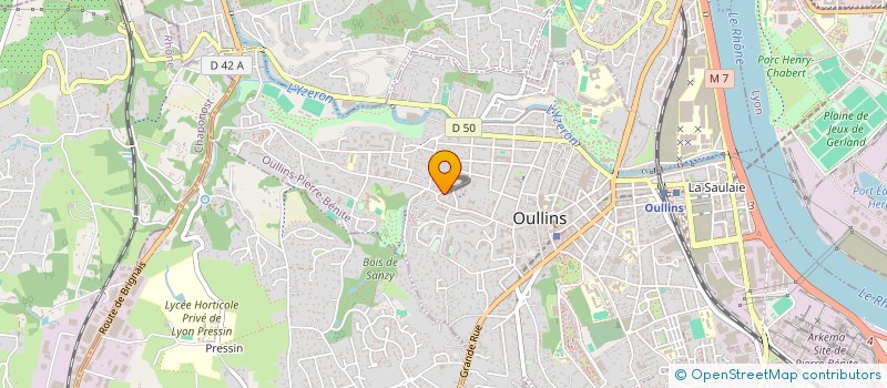 localisation de l'entreprise MONSIEUR MORGANN MOREAU  OULLINS-PIERRE-BENITE