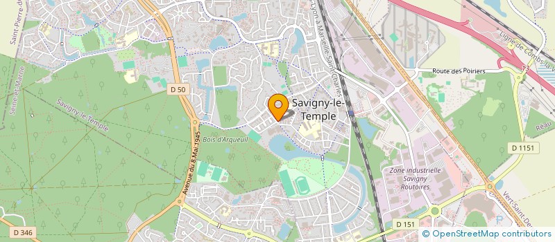 localisation de l'entreprise MONSIEUR MORIBA CISSE  SAVIGNY-LE-TEMPLE