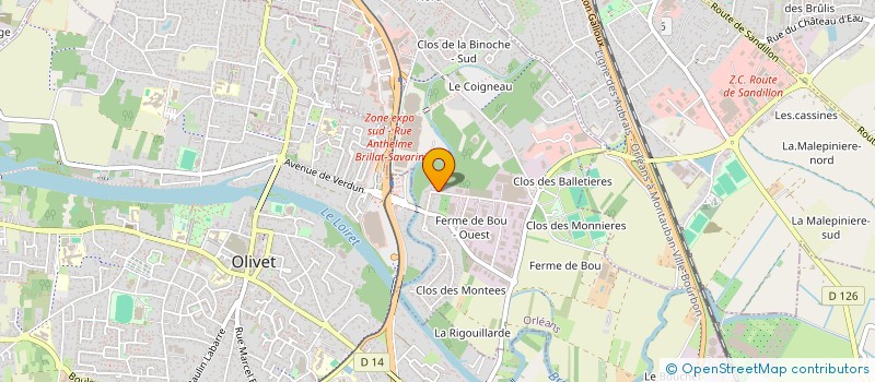 localisation de l'entreprise MONSIEUR MORIBA KANTE à ORLEANS