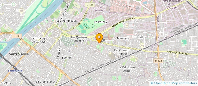 localisation de l'entreprise MONSIEUR MORIBA KONE  SARTROUVILLE