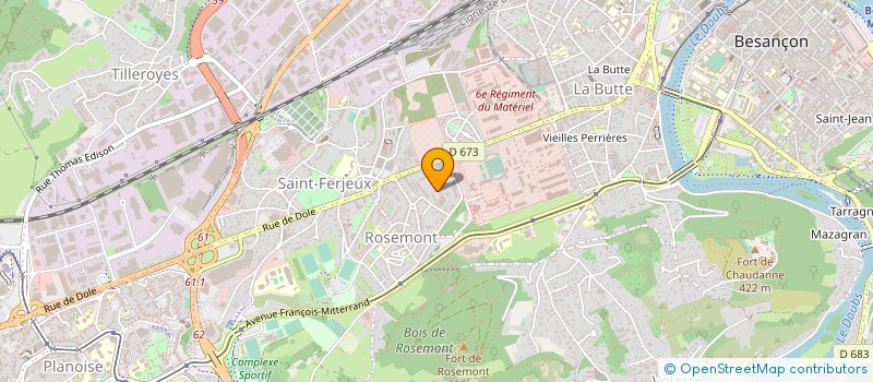 localisation de l'entreprise MONSIEUR MORRADE HAKKAR  BESANCON