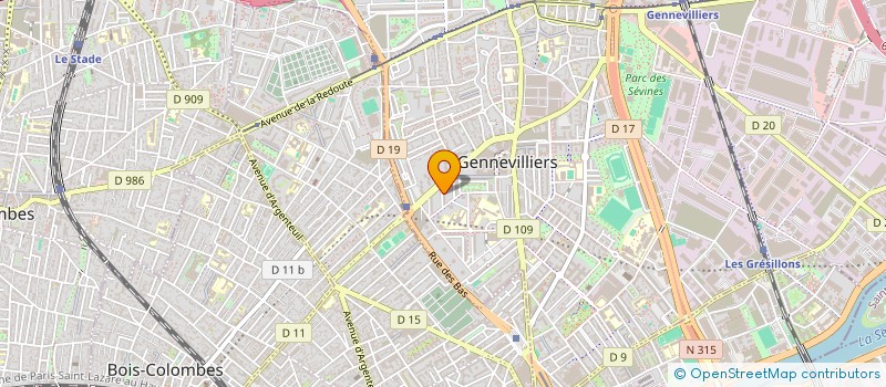 localisation de l'entreprise MONSIEUR MORSI MORSI KHIRALLA à GENNEVILLIERS