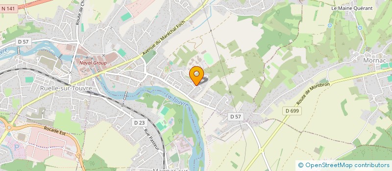 localisation de l'entreprise MONSIEUR MORSLI OUALI  RUELLE-SUR-TOUVRE