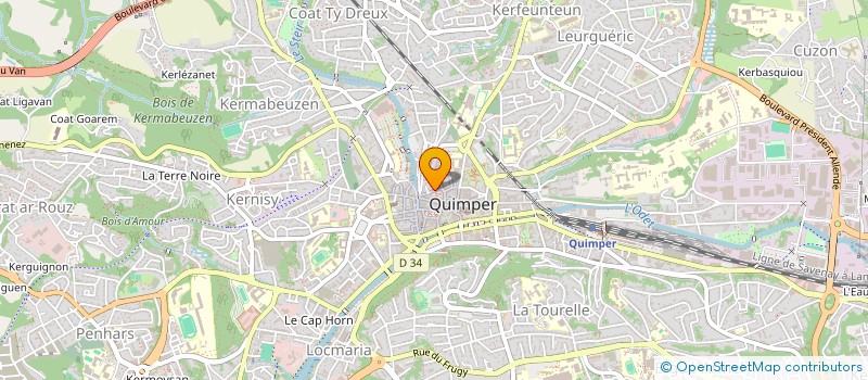 localisation de l'entreprise MONSIEUR MORTAZA HUSSAINI  QUIMPER