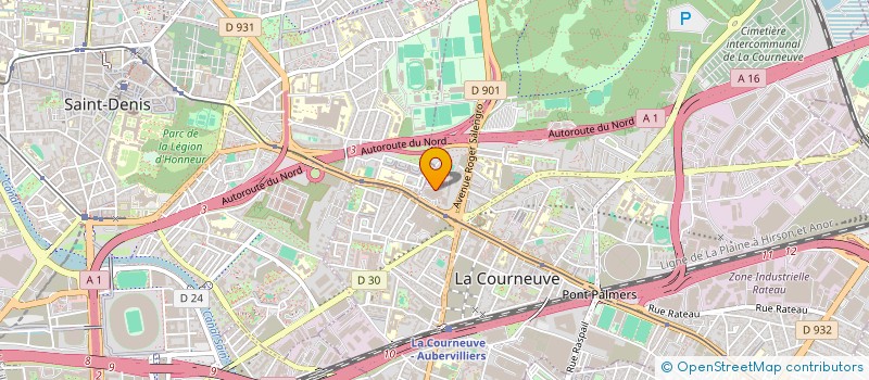 localisation de l'entreprise MONSIEUR MORTEZA KHABAZI ZANDJANI à LA COURNEUVE