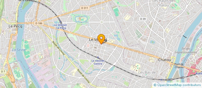 localisation de l'entreprise MONSIEUR MORVAN LASSAUZAY  LE VESINET