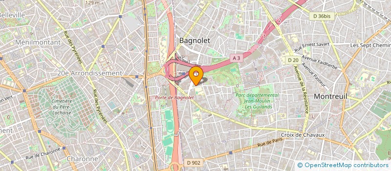 localisation de l'entreprise MONSIEUR MORWOYNE MEZERAI à BAGNOLET