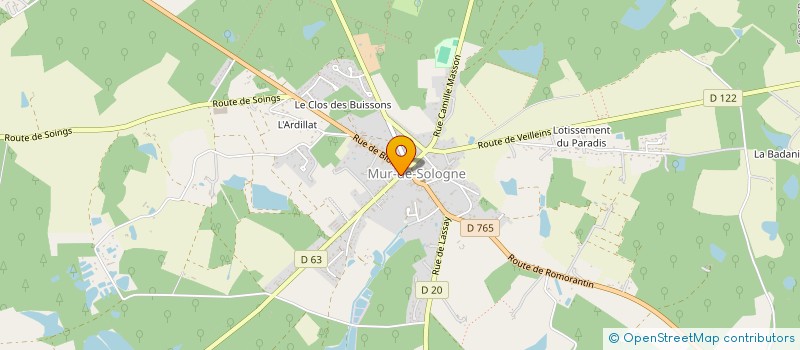 localisation de l'entreprise MONSIEUR MORY KOMAH  MUR-DE-SOLOGNE