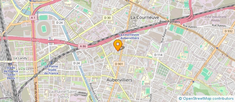 localisation de l'entreprise MONSIEUR MORY KONATE à LA COURNEUVE