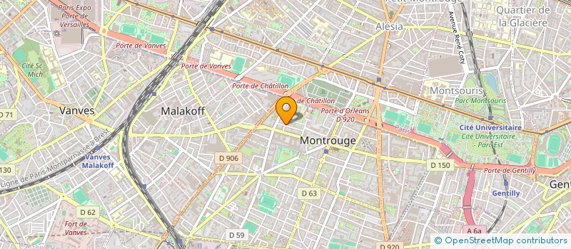 localisation de l'entreprise MONSIEUR MORY TRAORE  MONTROUGE