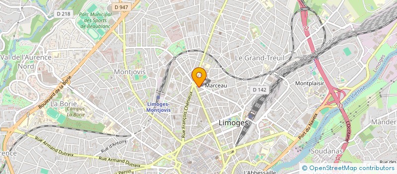 localisation de l'entreprise MONSIEUR MOSAB EL KATTAT à LIMOGES