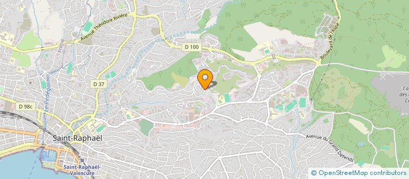 localisation de l'entreprise MONSIEUR MOSADAK RAZOUKI  SAINT-RAPHAEL