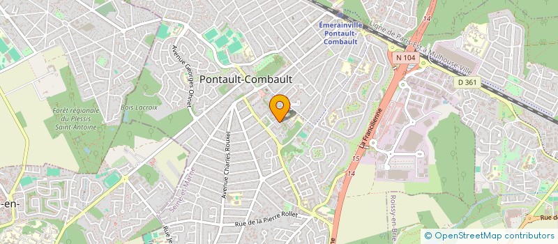 localisation de l'entreprise MONSIEUR MOSE MOISE KUVANGI  PONTAULT-COMBAULT