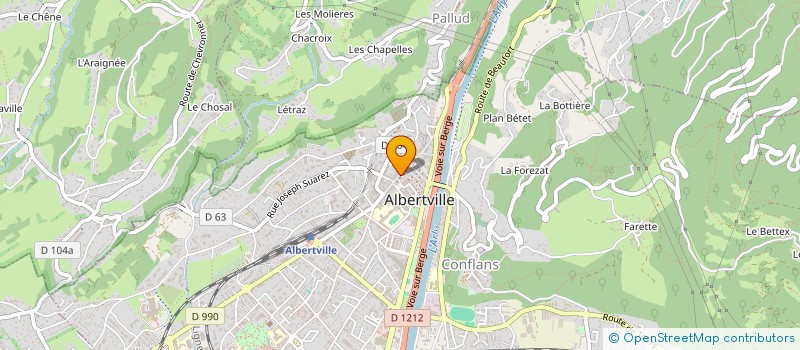 localisation de l'entreprise MONSIEUR MOSSAAB AMRI  ALBERTVILLE