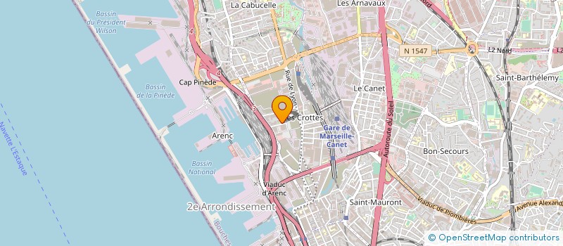 localisation de l'entreprise MONSIEUR MOSSAAD HAMAIDIA  MARSEILLE