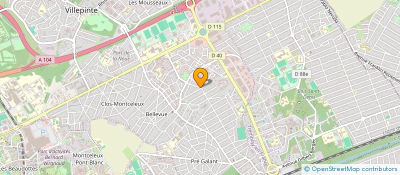 localisation de l'entreprise MONSIEUR MOSTAFA BENYEMNA  VILLEPINTE