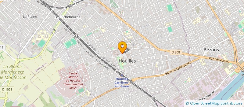 localisation de l'entreprise MONSIEUR MOSTAFA ELBELGHITI à HOUILLES