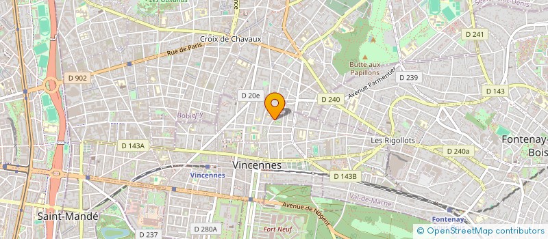 localisation de l'entreprise MONSIEUR MOSTAFA SAMID à VINCENNES