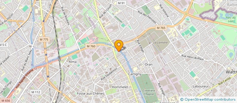 localisation de l'entreprise MONSIEUR MOSTAPHA OTHMANI  ROUBAIX