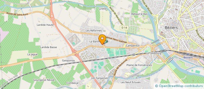 localisation de l'entreprise MONSIEUR MOSTAPHA OUALI à BEZIERS
