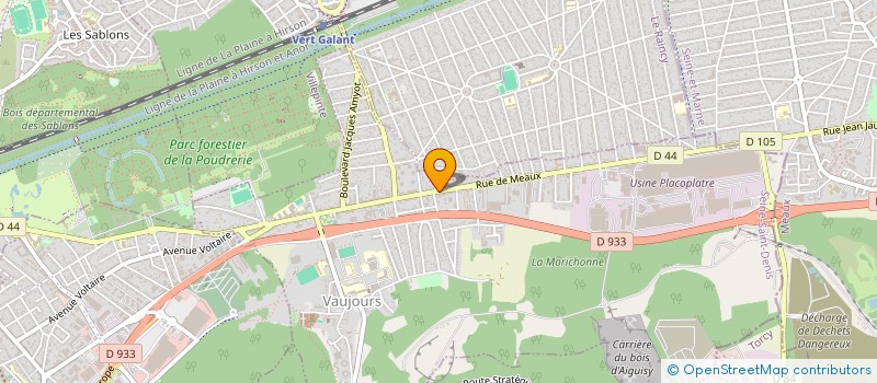 localisation de l'entreprise MONSIEUR MOSTEFA BENMALEK  VAUJOURS