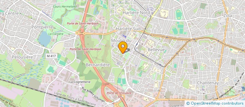 localisation de l'entreprise MONSIEUR MOSTEFA HAMMOU  SAINT-HERBLAIN