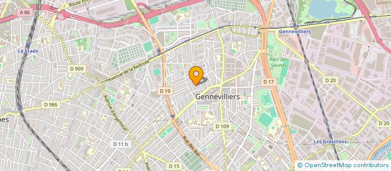 localisation de l'entreprise MONSIEUR MOSTEFA MELIANI à GENNEVILLIERS