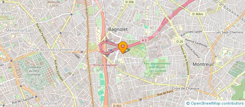localisation de l'entreprise MONSIEUR MOTASSIM ISSA ADAM AHMAD à BAGNOLET