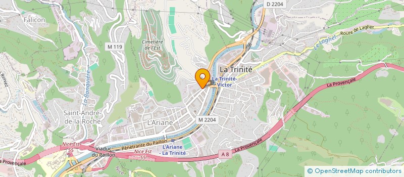 localisation de l'entreprise MONSIEUR MOUAAD BENABDALLAH à NICE