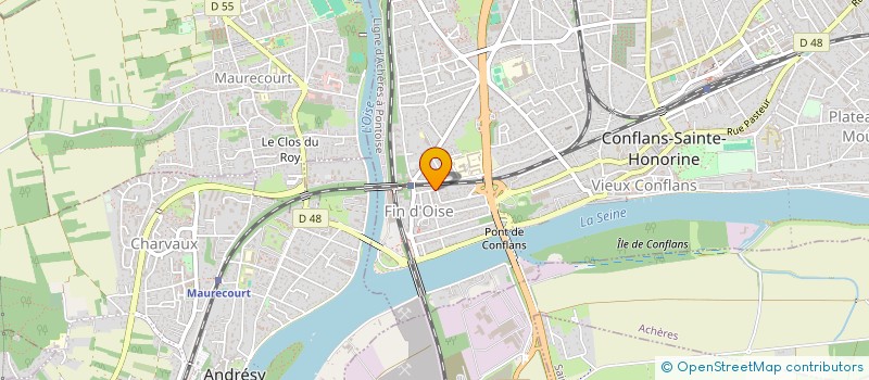 localisation de l'entreprise MONSIEUR MOUAD AMHIL  CONFLANS-SAINTE-HONORINE