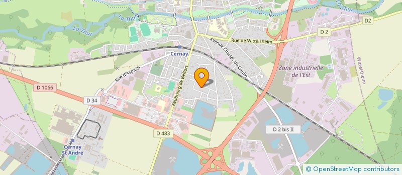 localisation de l'entreprise MONSIEUR MOUAD BENNIOU  CERNAY